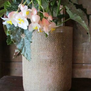 Burlap Vase